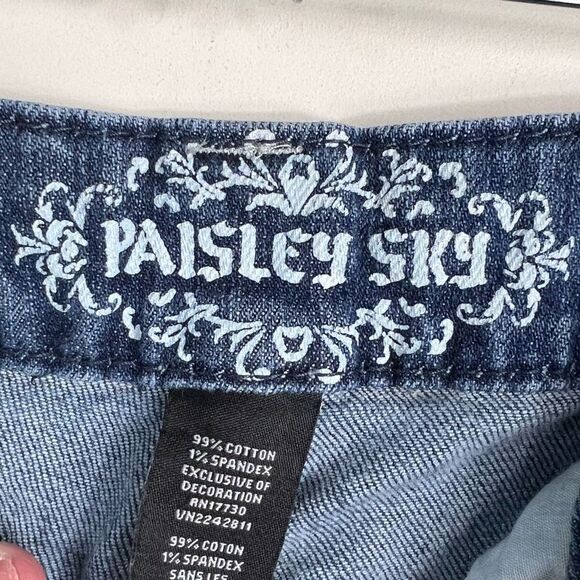 Paisley Sky Skinny Jeans - Picture 9 of 11